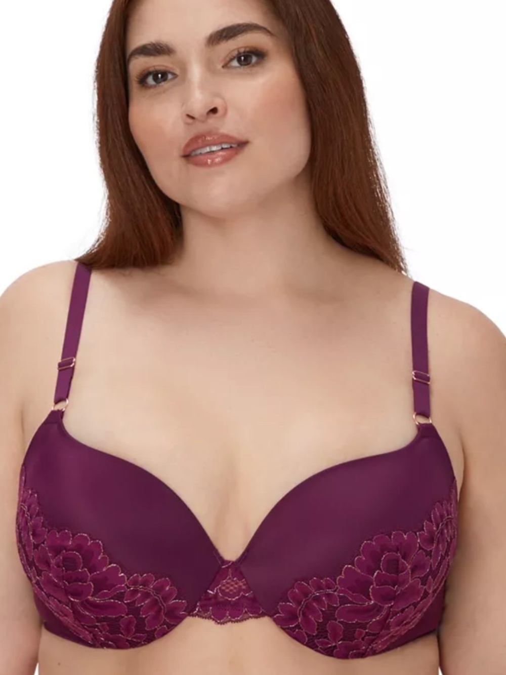 Maidenform Love the Lift Rose Gold Lace Push Up Bra DM9900